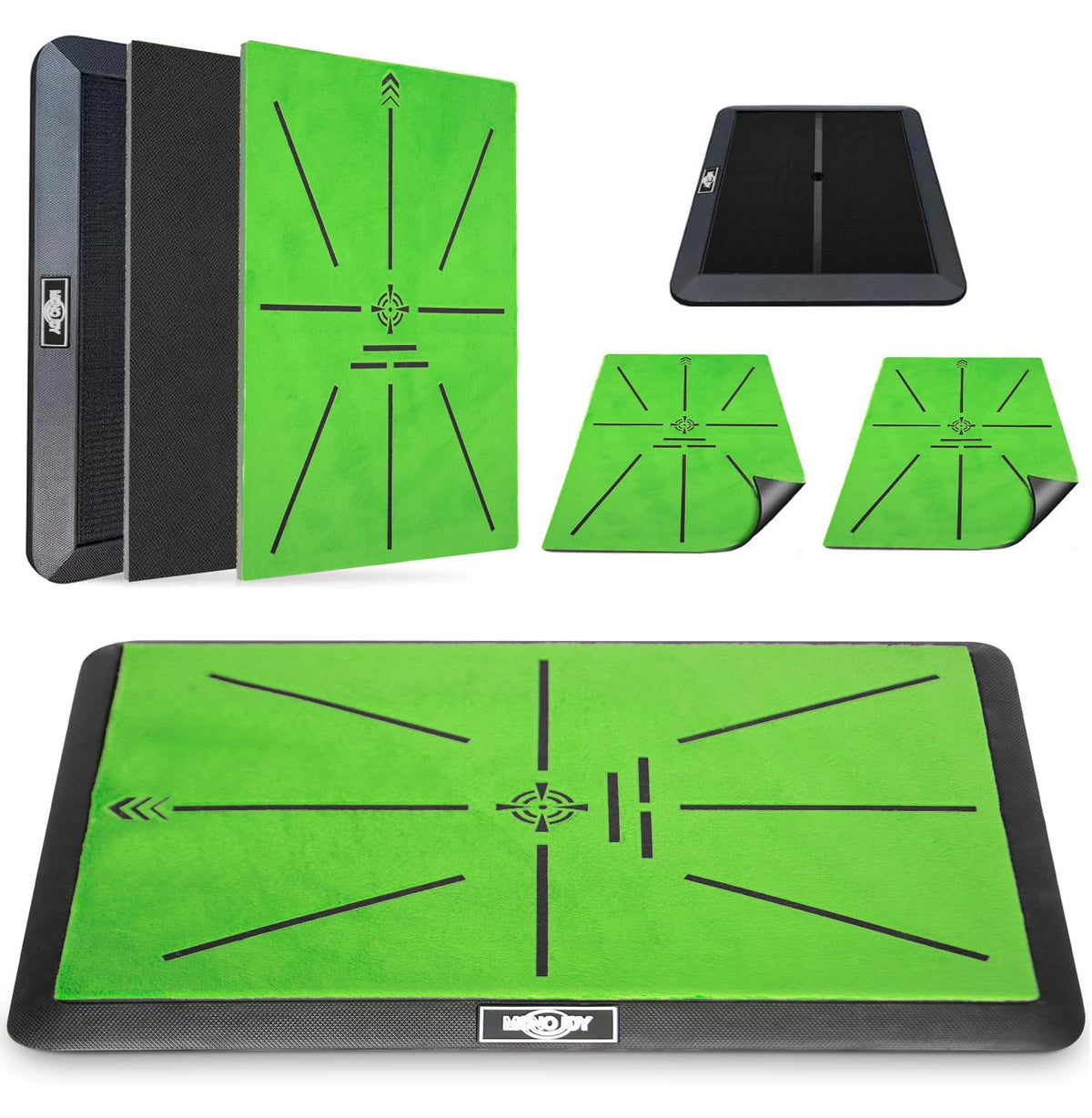 MONOJOY Golf Mat Practice Indoor/Outdoor with Replaceable 15.7"x11.8" Pads