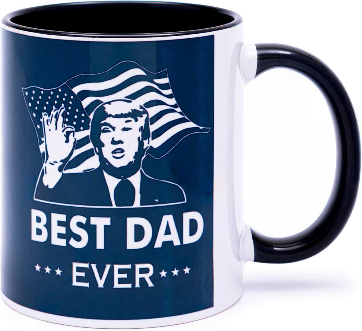decorluxes Best Dad Ever Mug 11oz Funny Coffee Mug, Gift For Father's Day, Birthday for Dad, Papa, or Daddy from Son, Daughter, or Wife