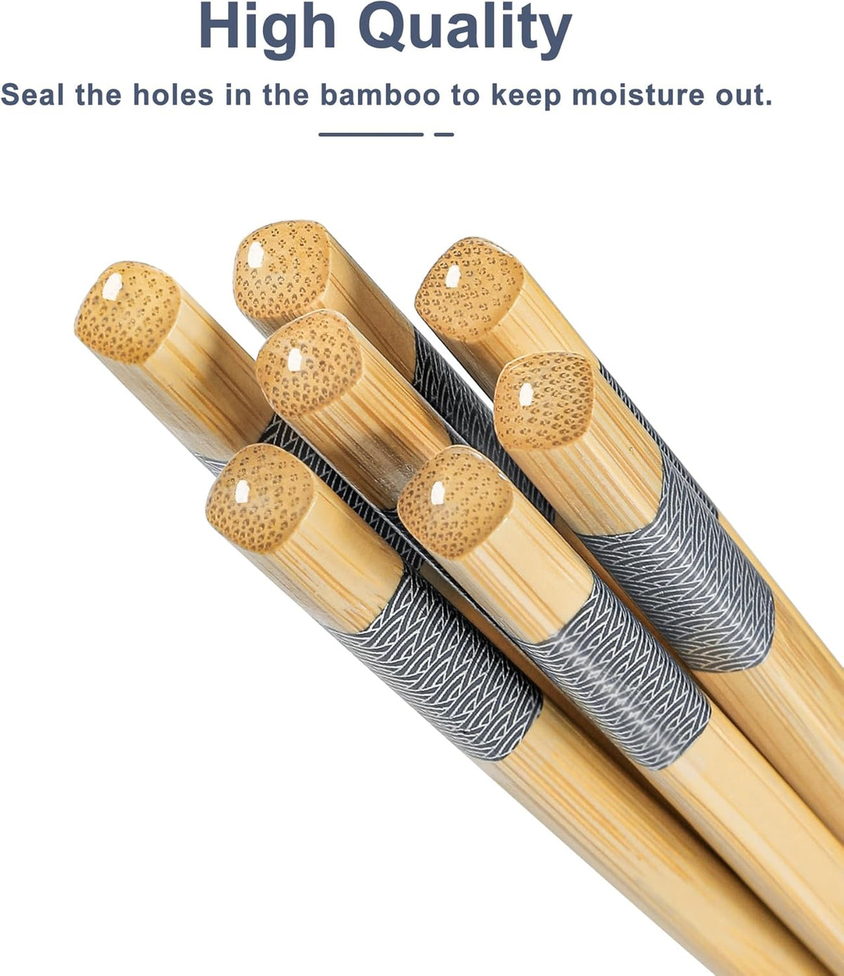500 Pairs Bamboo Chopsticks Disposable | Reusable | Separated | Bulk | Chinese | -（9.45in）
