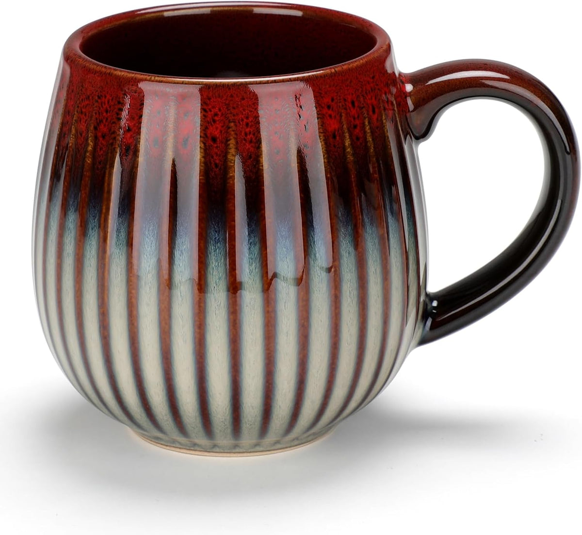 CosyCorner Ceramic Coffee Mug, 17 oz Large Coffee Cups for Home and Office, Ceramic Cup for Coffee & Tea（A）