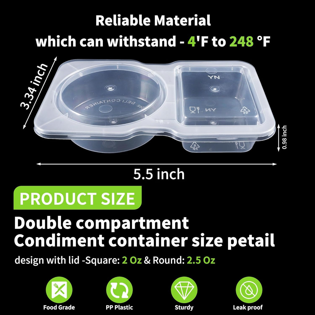 30 Sets 4.5 Oz Reusable Snack Containers Double Compartment Snackle Box Container with Lids - Leak-Proof BPA-Free kids adults Food Storage, Ideal for Kids School Lunches, Meal Prep, Takeout