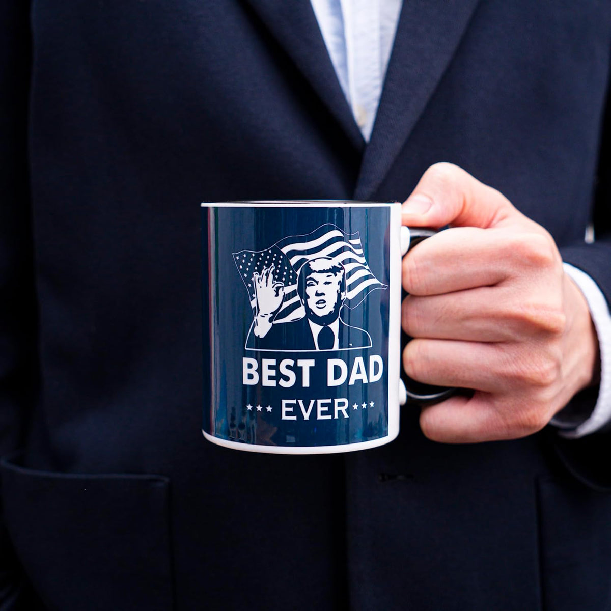 decorluxes Best Dad Ever Mug 11oz Funny Coffee Mug, Gift For Father's Day, Birthday for Dad, Papa, or Daddy from Son, Daughter, or Wife (GRANDPA)