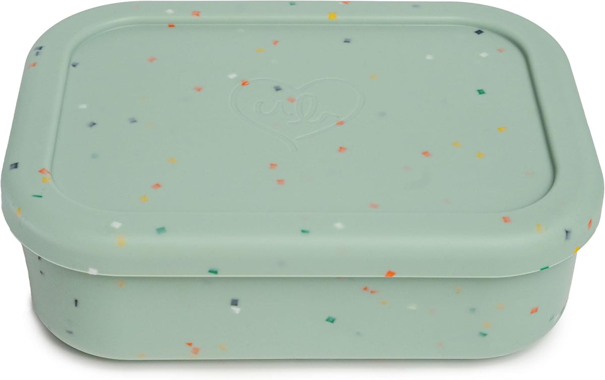 Ullabelle Leak Proof Bento Box Food-Grade Silicone Bento, BPA, Phthalate, Lead, & PVC Free - Bento Lunch Box for Daycare, Kids, & Adults - Leak Resistant Sets With Lids Snack Box Container (Green)