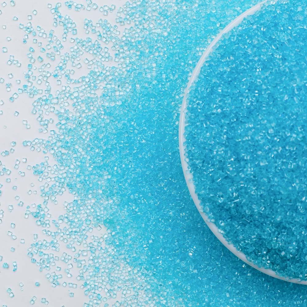 Kasvan Blue Sanding Sugar Sprinkles - Edible Sugar Crystals, Baking Cake Decorations, Ice Cream Toppings cupcake Decorating, Wedding Party Chirstmas Supplies, 85g/3.2oz