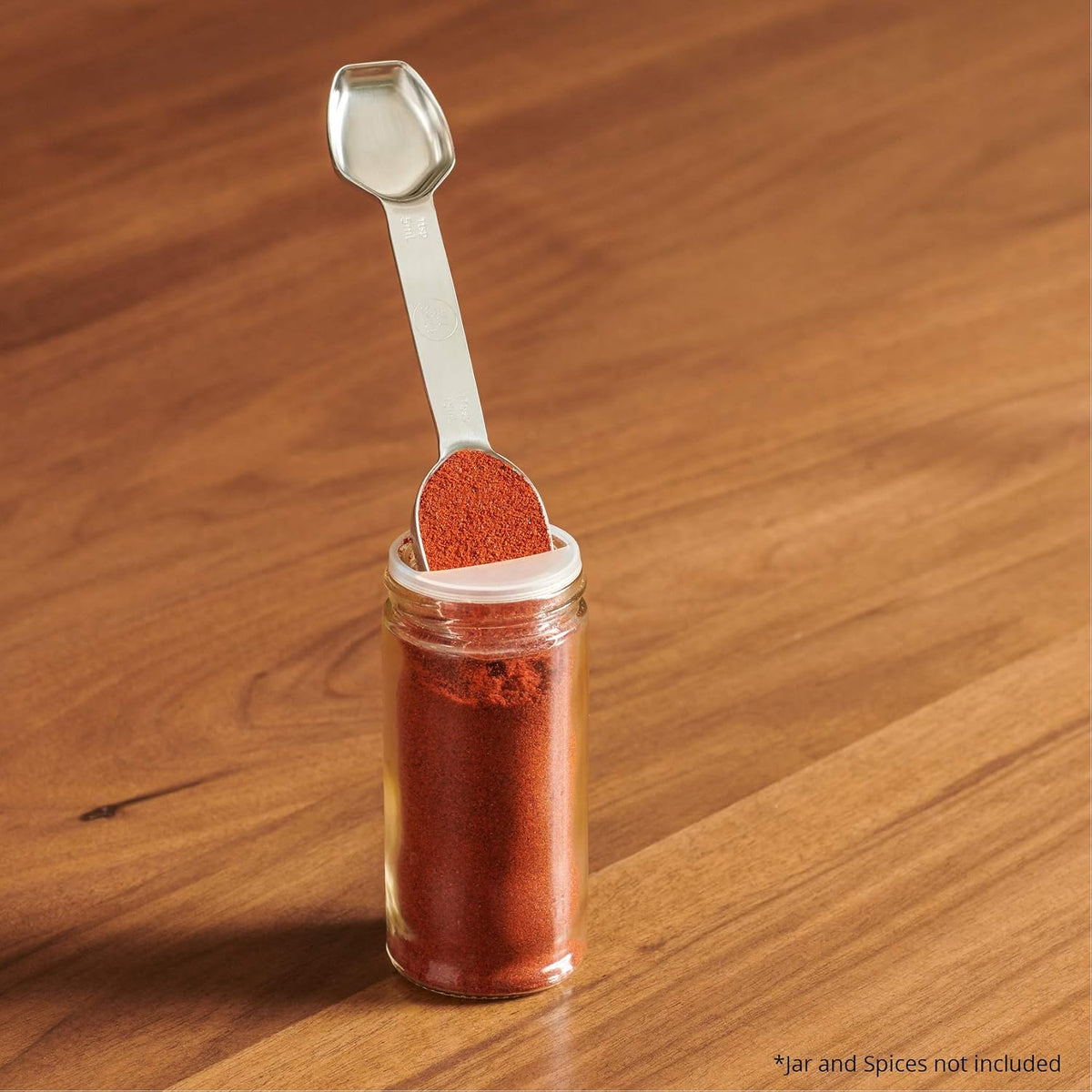 AllSpice Stainless Steel Double Sided Measuring Spoon- Teaspoon and Tablespoon