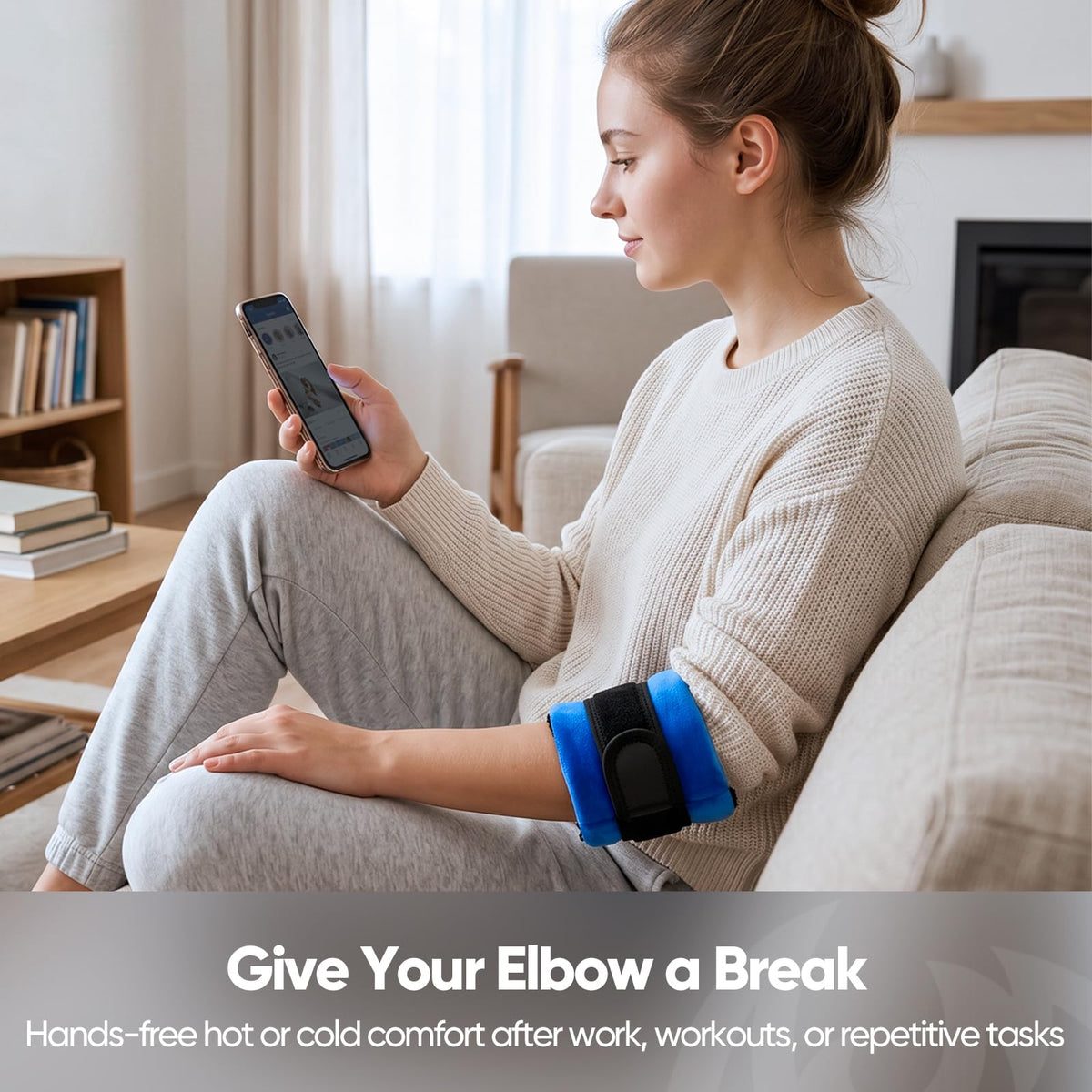 FitBeast Elbow Recovery Kit with 4-Level Flex Therapy Bars, Twist Bar for Tennis Elbow & Golfer's Elbow Physical Therapy Exercises, Forearm Wrist Grip Trainer with Elbow Brace & Hot and Cold Pack