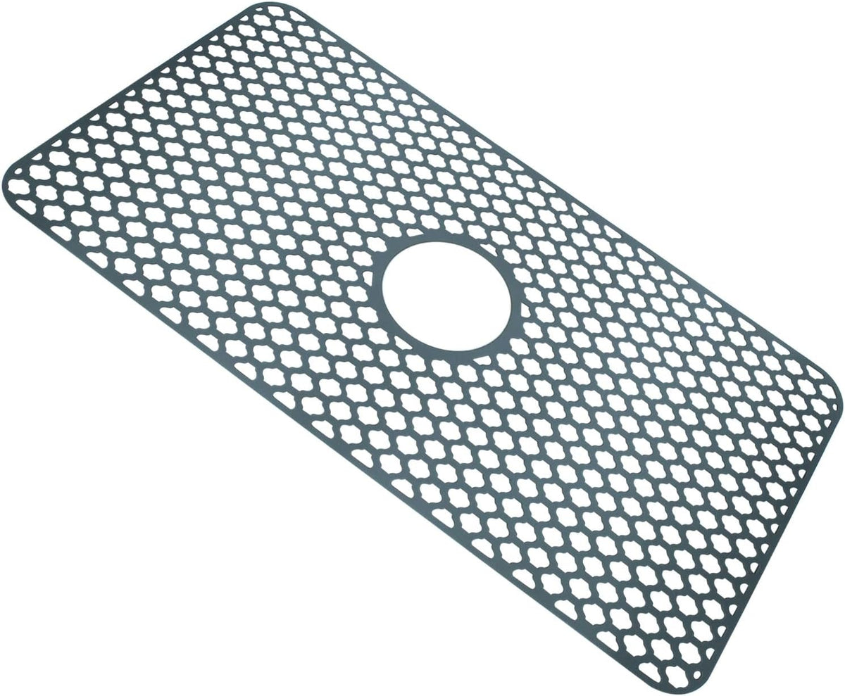 1 Pack 28"x15" Heat Resistant Silicone Sink Mat Protector, Non-slip Mat Kitchen Large Accessory, Dishwasher Suitable Sink Protectors for Bottom of Farmhouse Kitchen Stainless Steel