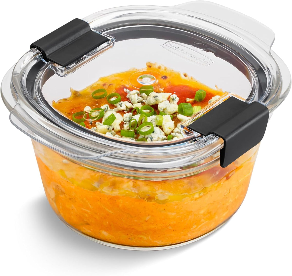 Rubbermaid Brilliance® Glass Round Leak-Proof 6-Piece Set Food Storage Containers, Food Containers with Lids, Meal Prep Containers