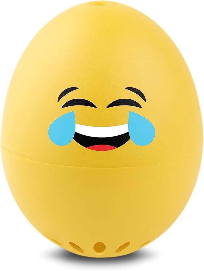 LOL BeepEgg – Egg Timer for Boiling Eggs – Musical Egg Cooker for Soft, Medium, Hard Boiled Eggs – Food Safe – Singing Floating Egg Timer – Egg Cooker for 3 Levels of Doneness – Brainstream