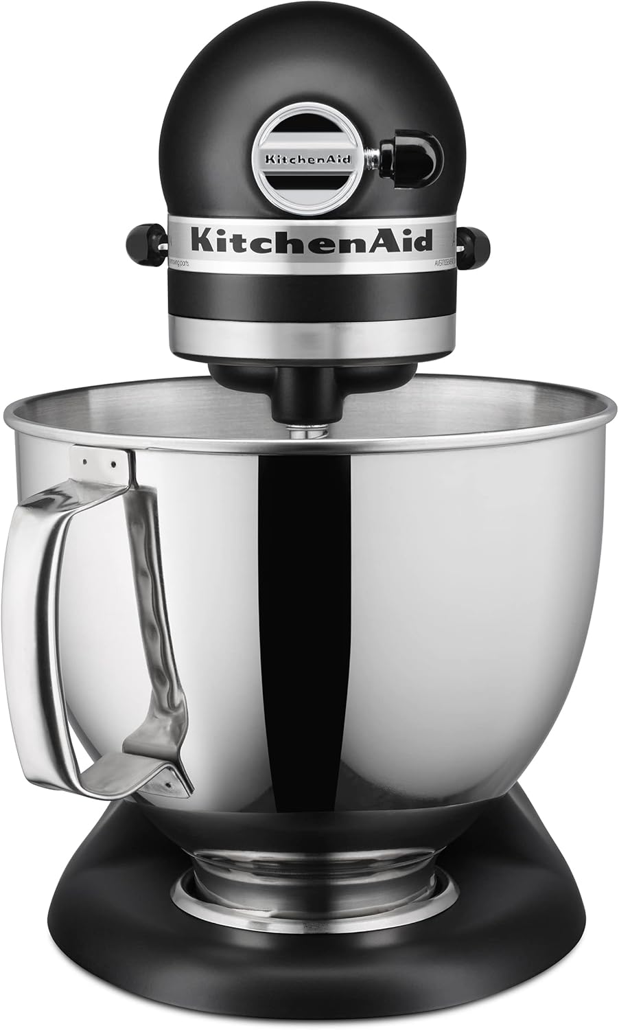 KitchenAid Artisan Series 5 Quart Tilt Head Stand Mixer with Pouring Shield KSM150PS, Matte Black