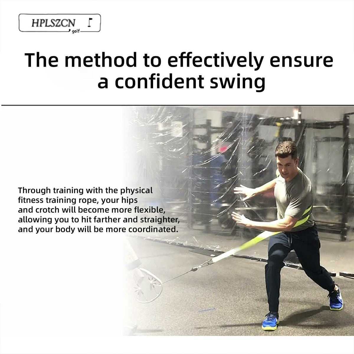 Golf Swing Trainer Rope, Golf Core Strength Trainer, Swing Power Training
