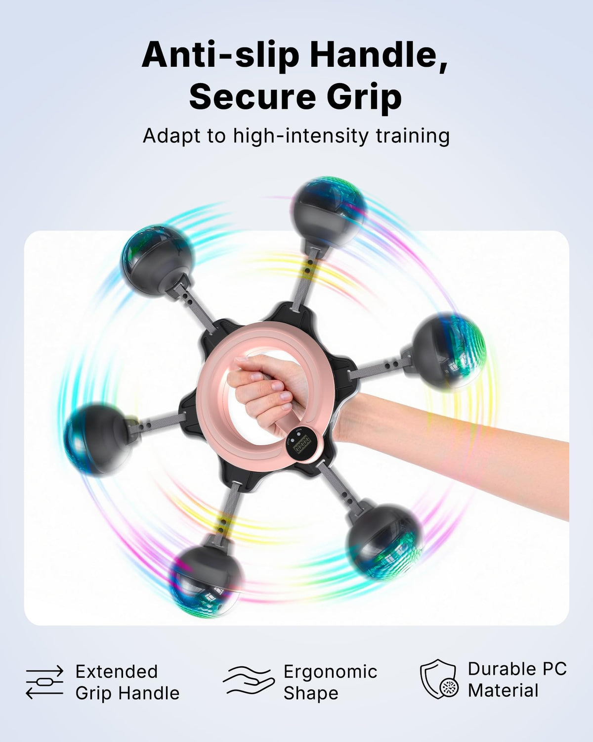 MERACH Infinity Hoop Arm Trainer, Rotating Wrist and Forearm Trainer