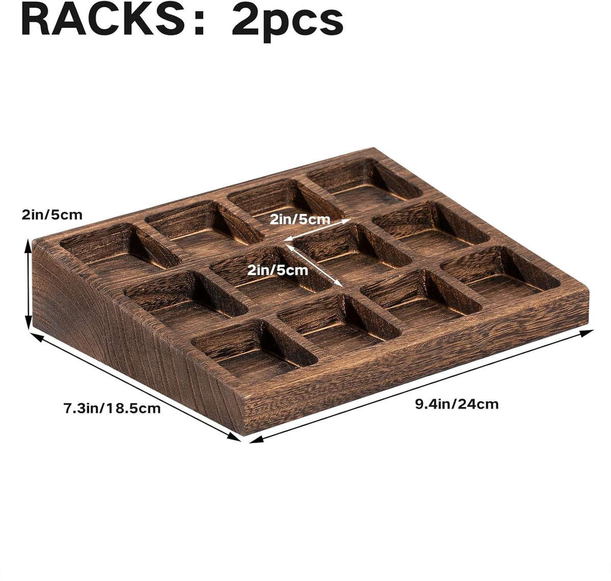 Yangbaga 24Pcs Glass Spice Jars with Labels-4oz Acacia Wood Lid Square Spice Containers and 2pcs Rack with Pepper Grinder Lids &Funnel,Seasoning Jars for Rack Cabinet Drawer