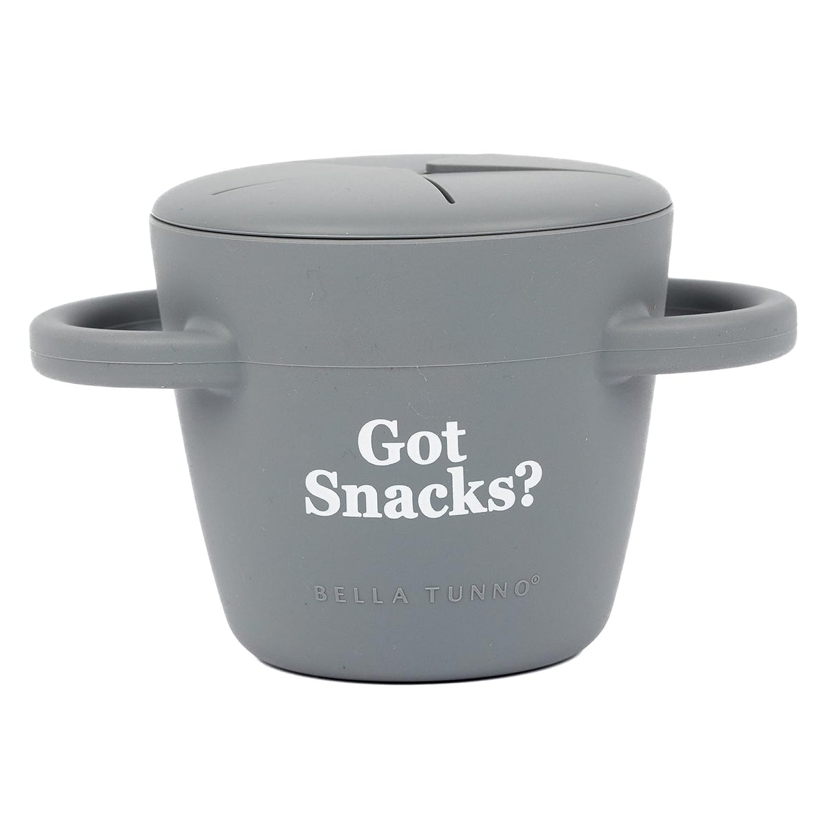 Bella Tunno Snack Cups for Toddlers, Silicone Spill Proof Food Container with Lid, Babies & Kids 6-12 Months, Got Snacks