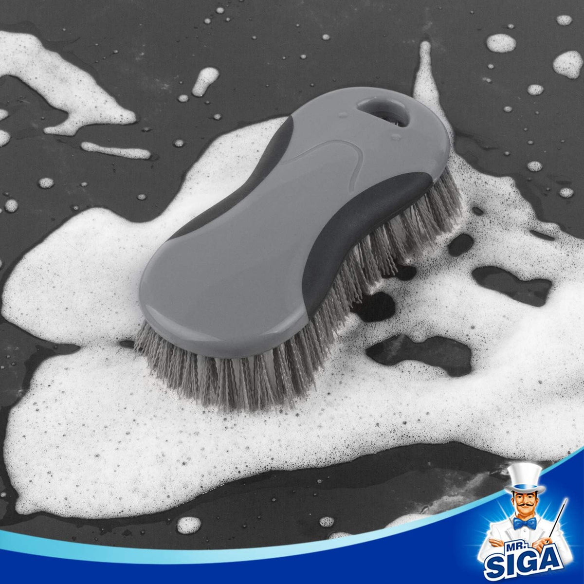 MR.SIGA Multi-Purpose Heavy Duty Scrub Brush - Pack of 2