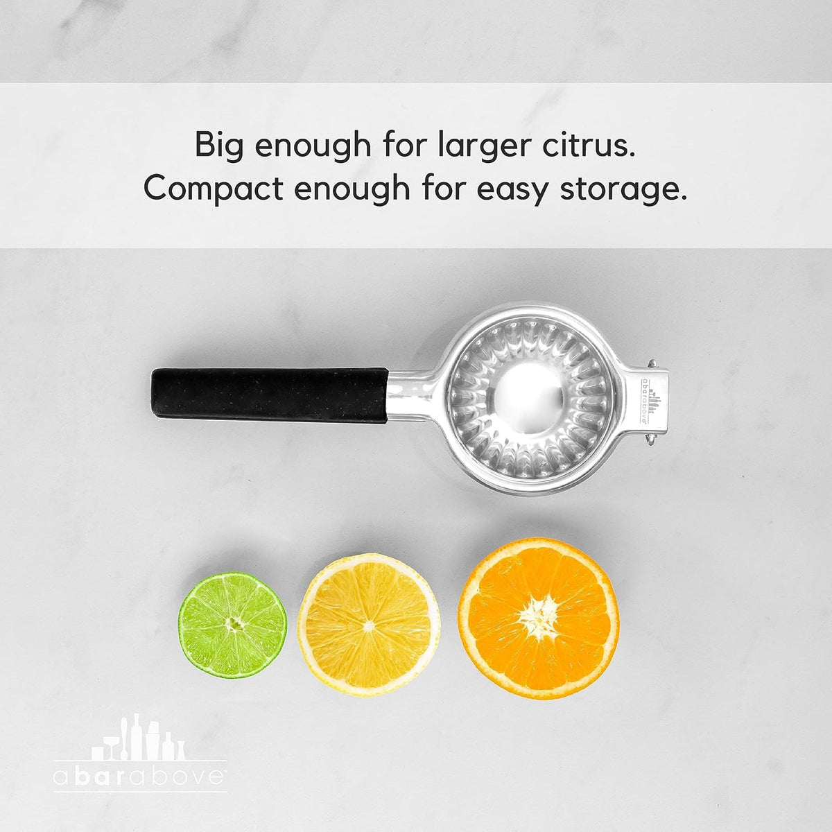 A Bar Above Premium Quality Hand Juicer, for Cocktails, Heavy Duty, Stainless Steel Juicer, Lime, Lemon, and Oranges, Citrus Juicers, for Mixologists and Bars, Fruit Juice Extractor, Gold, 3 Pack