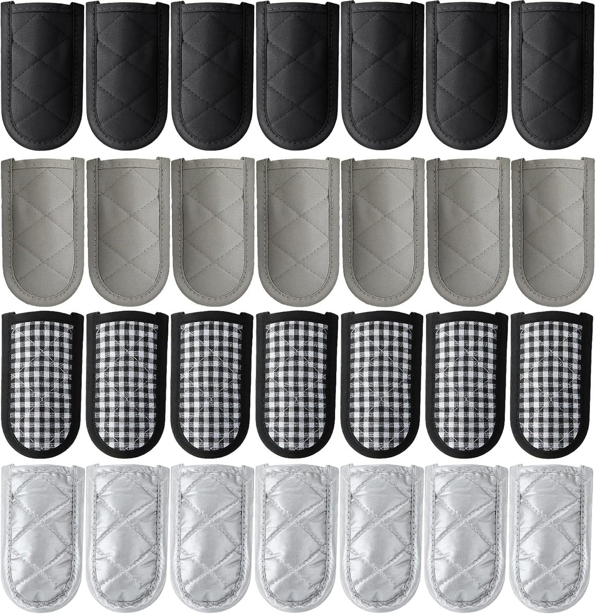 Patelai 24 Pcs Pan Handle Sleeve Covers Cast Iron Handle Cover Heat Resistant Non Slip Skillet Holder Sleeves Mitt for Kitchen Cooking Tools