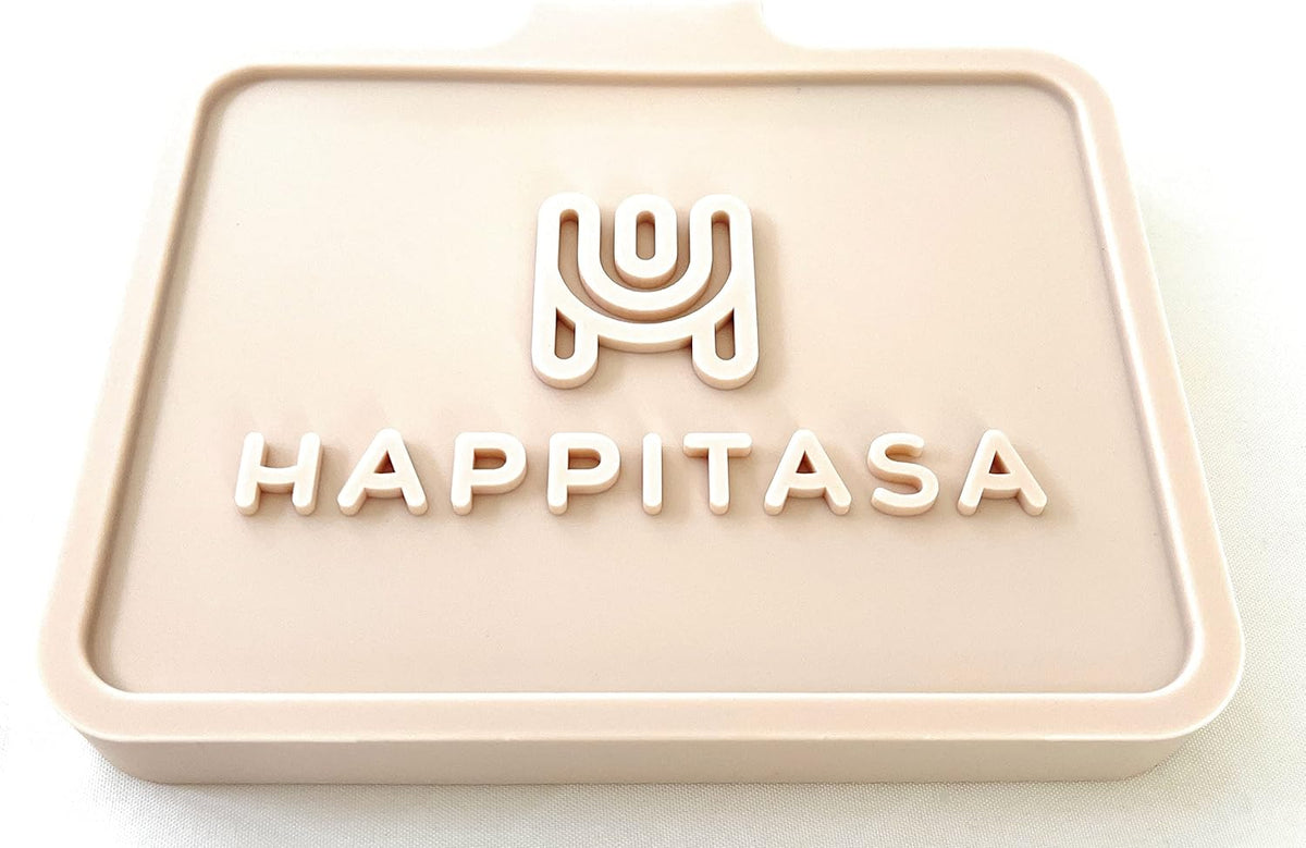 Happitasa Silicone Soap Dish Tray and Sponge Holder with Drain Chute, Pack of 2 | Bathroom and Kitchen Sink Organizer Caddy (Sand Dollar, 5.2"x4", 7.2 Ounces)