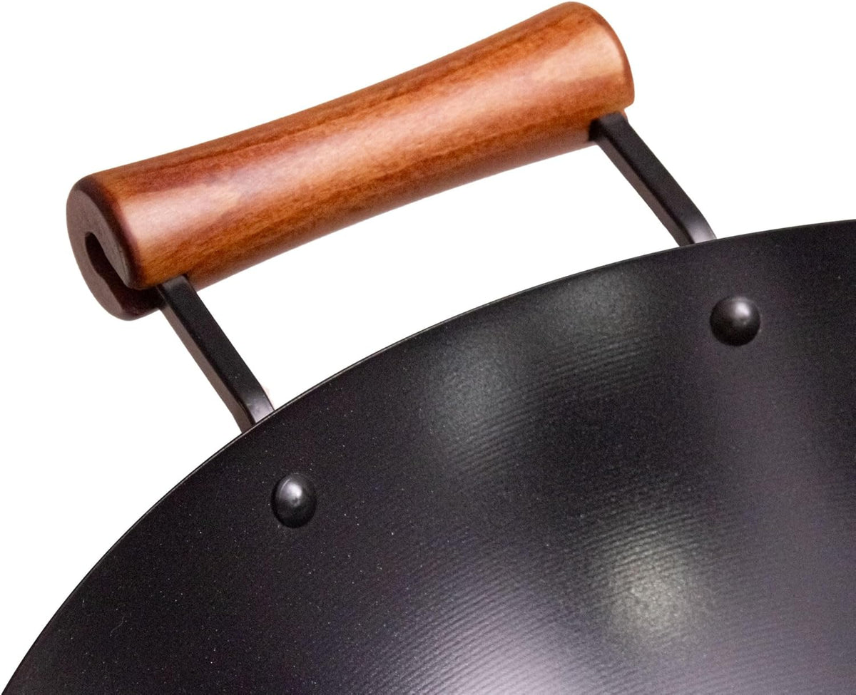 JOYCE CHEN Classic Series 14-Inch Ceramic Nonstick Carbon Steel Wok
