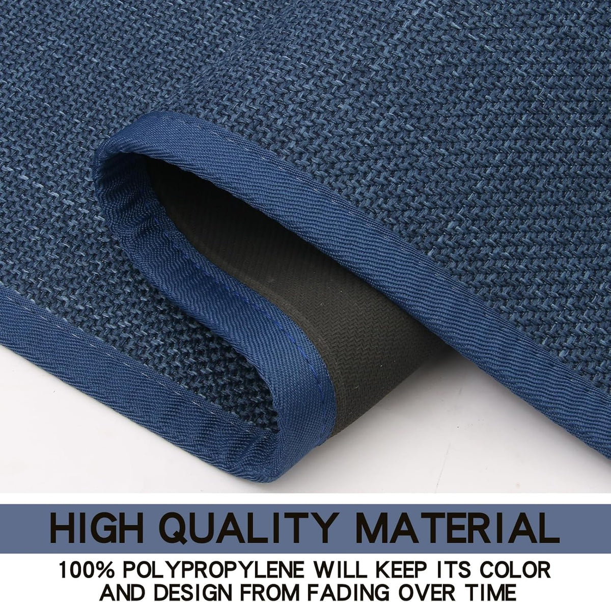 Kitchen Mat, Cushioned Non Slip Rugs for Kitchen Floor, Absorbent Runner Comfort Standing Mats Washable for Kitchen, Office, Home (Dark Blue, 35.4"x71")