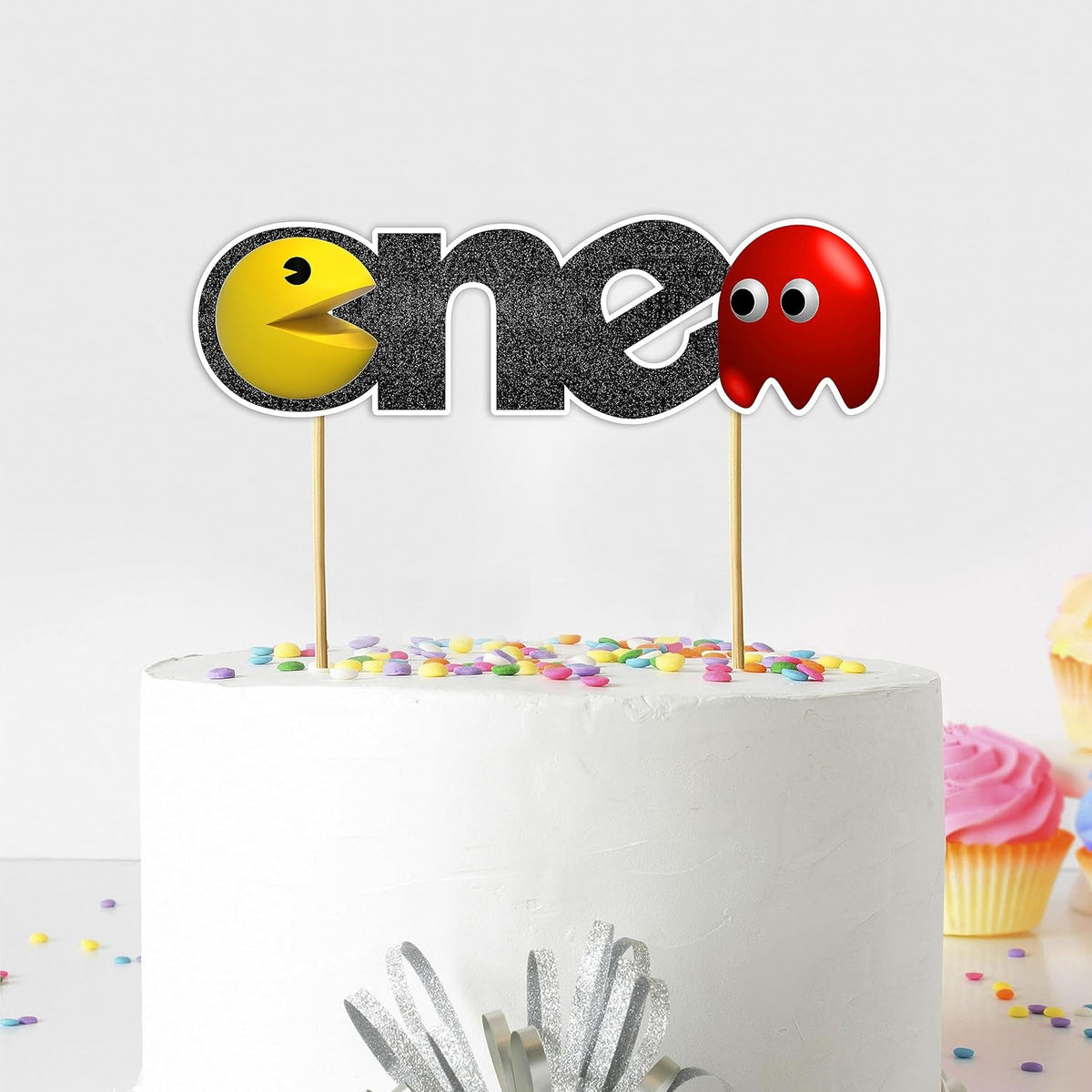 Seyal® Pacmn Ghost One Cake Topper