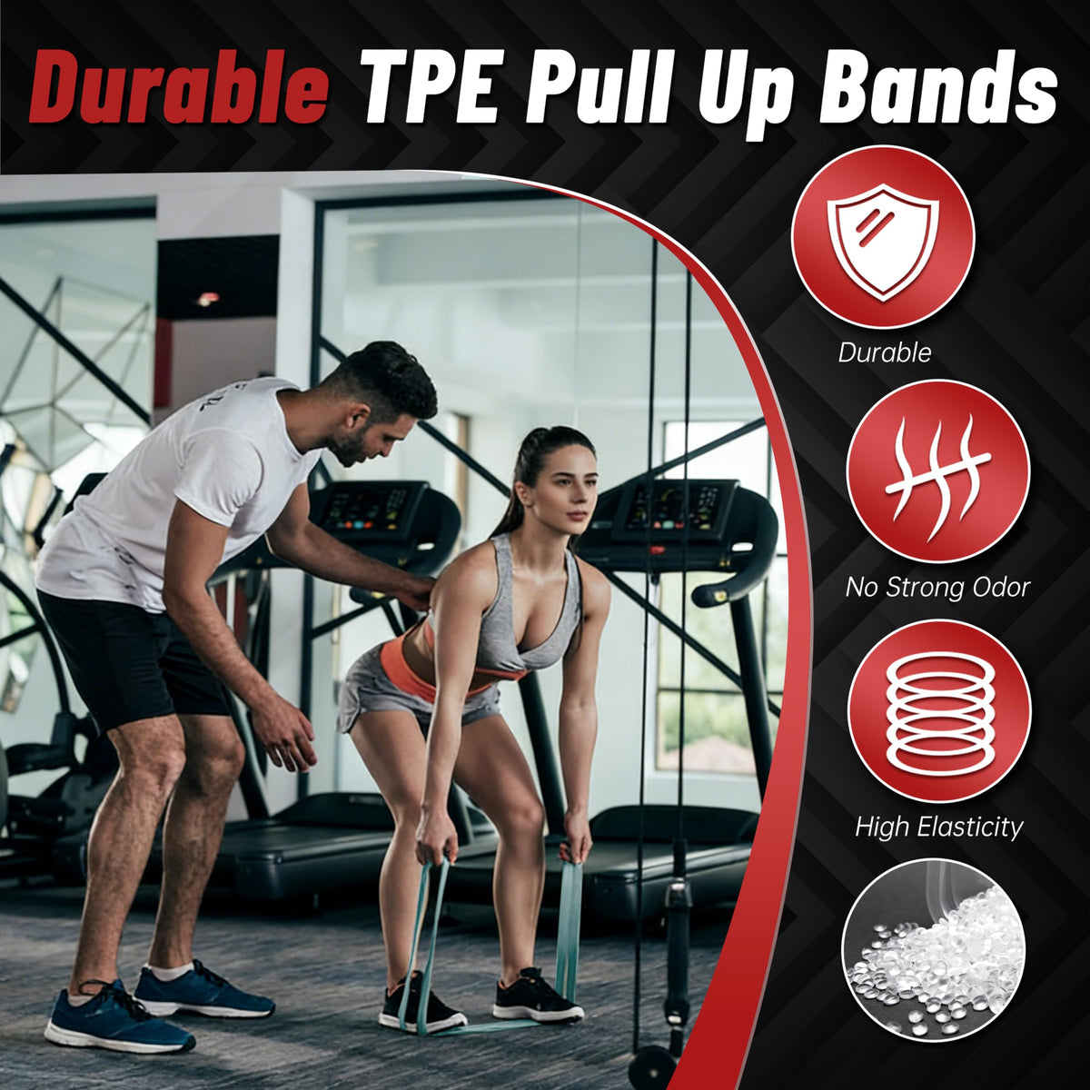 5-85 LBS Resistance Bands, Pull Up Assistance Bands for Working Out