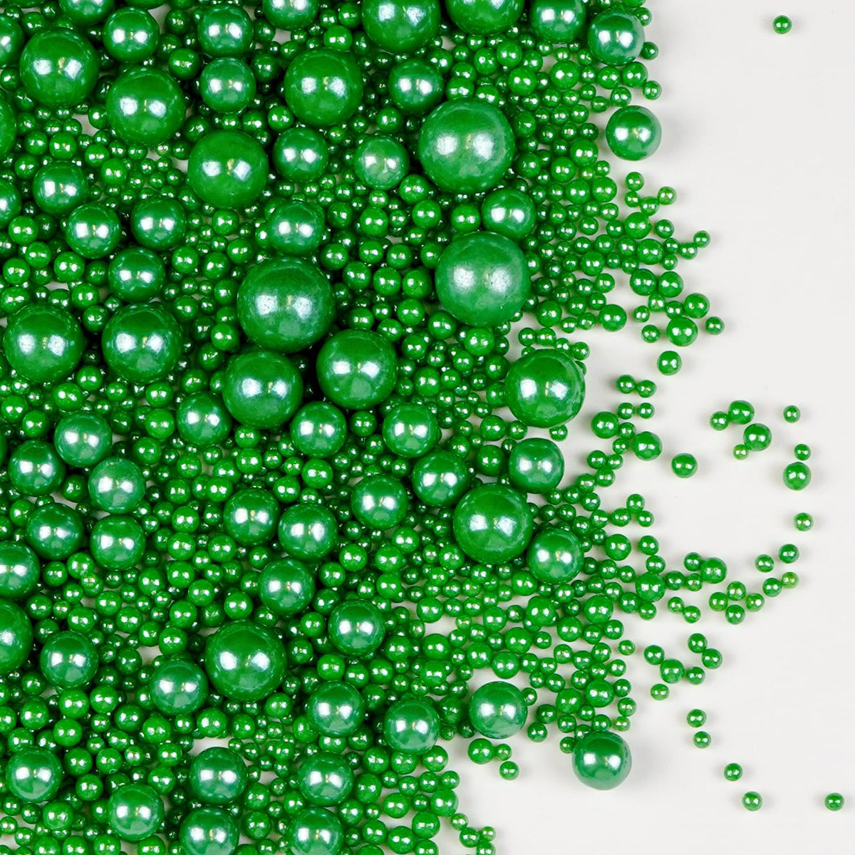 Deep Green Pearl Sugar Sprinkles, Edible Candy Pearls, 150g/5.29oz, Green Sprinkles for Cake Decorating, Baking Cake Decorations, Ice Cream Toppers, Cupcakes, Wedding Party Chirstmas Supplies