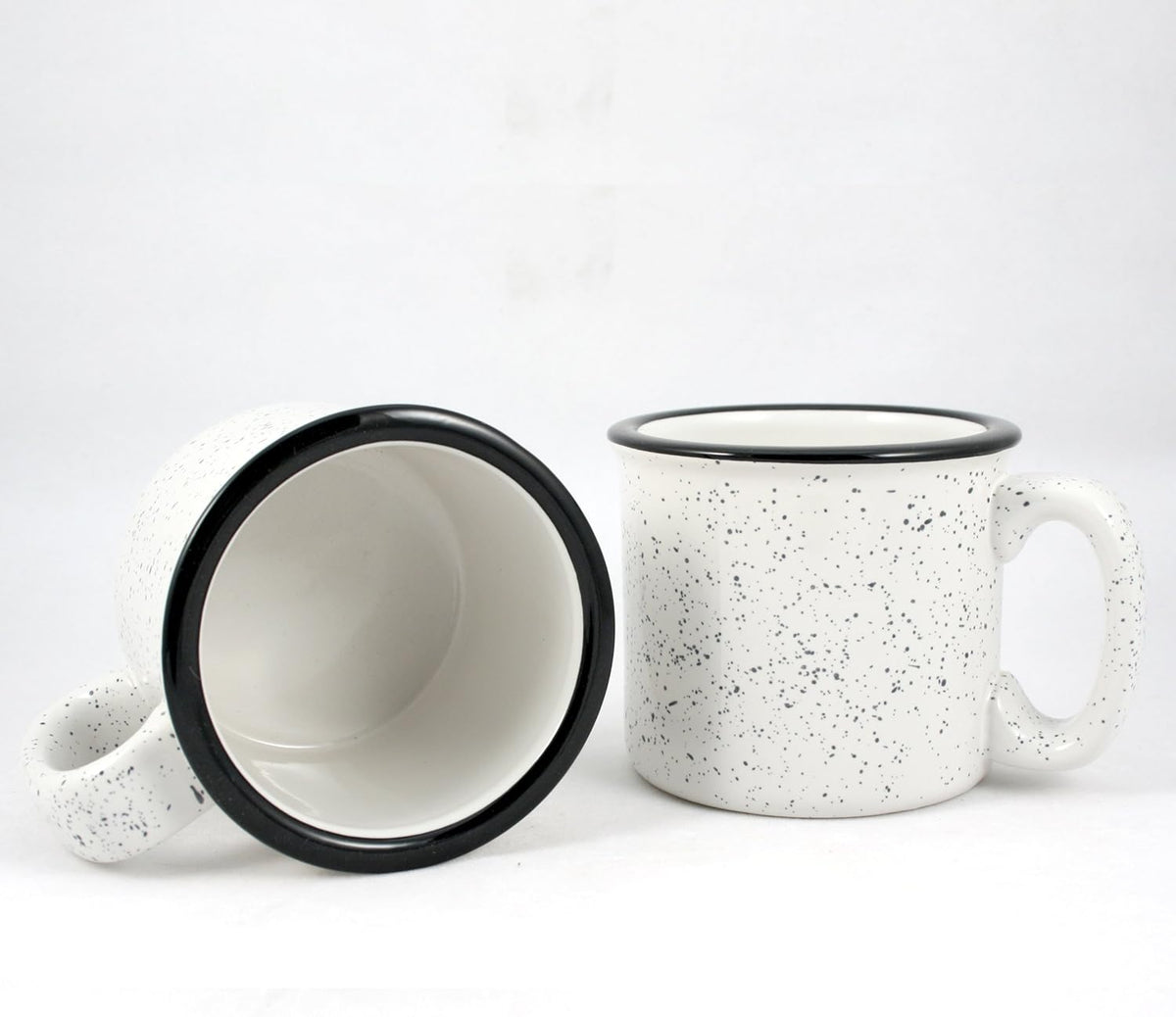 Ceramic Campfire Mug, 15oz - Set of 4 (White)
