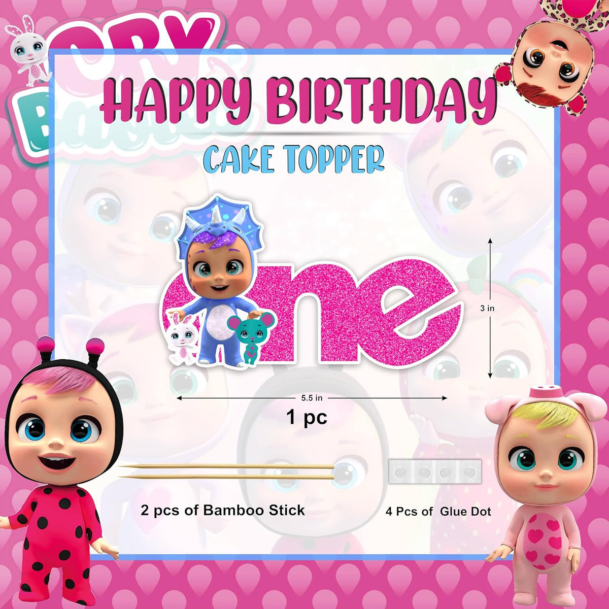Seyal® Cri Babes One Cake Topper