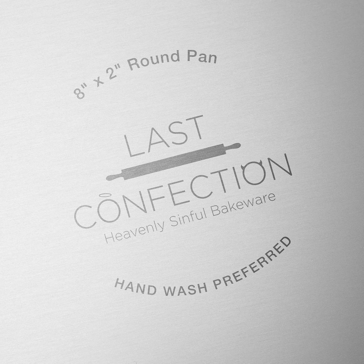LAST CONFECTION 2-Piece Round Cake Pan Set - 8" x 2" Deep Aluminum Pans
