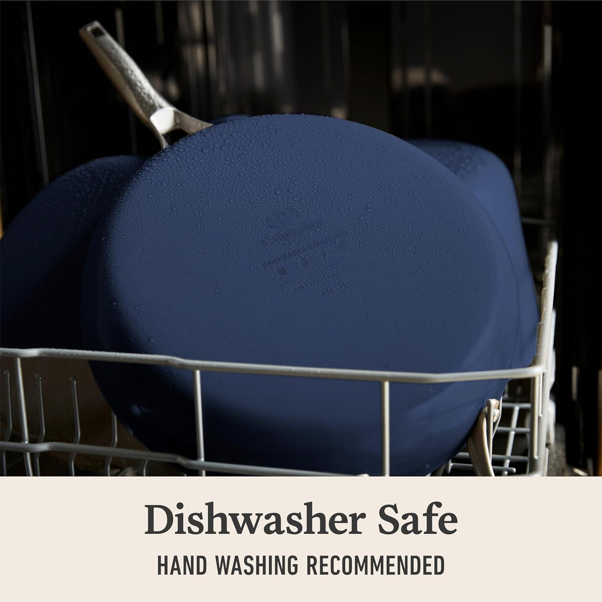 Calphalon® Premier Ceramic Nonstick 12" Frying Pan with Lid, Midnight Blue