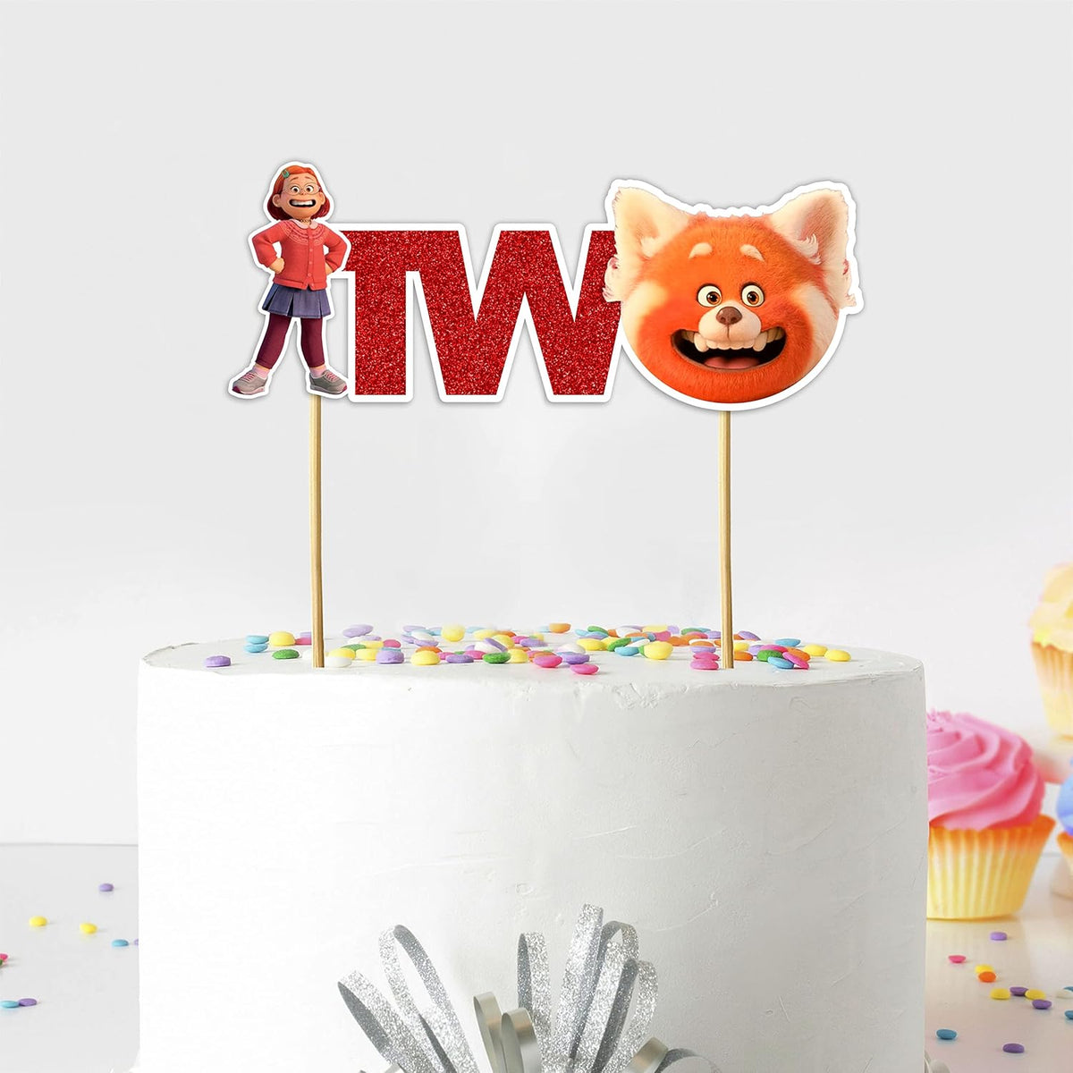 Seyal® Trning Red Two Cake Topper