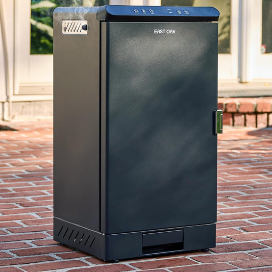 EAST OAK Ridgewood 30" Electric Smoker, Smoker with Side Wood Chip Loader, 725 Sq Inches of Cooking, Digital Control, 4 Removable Racks, Outdoor Kitchen, Night Blue