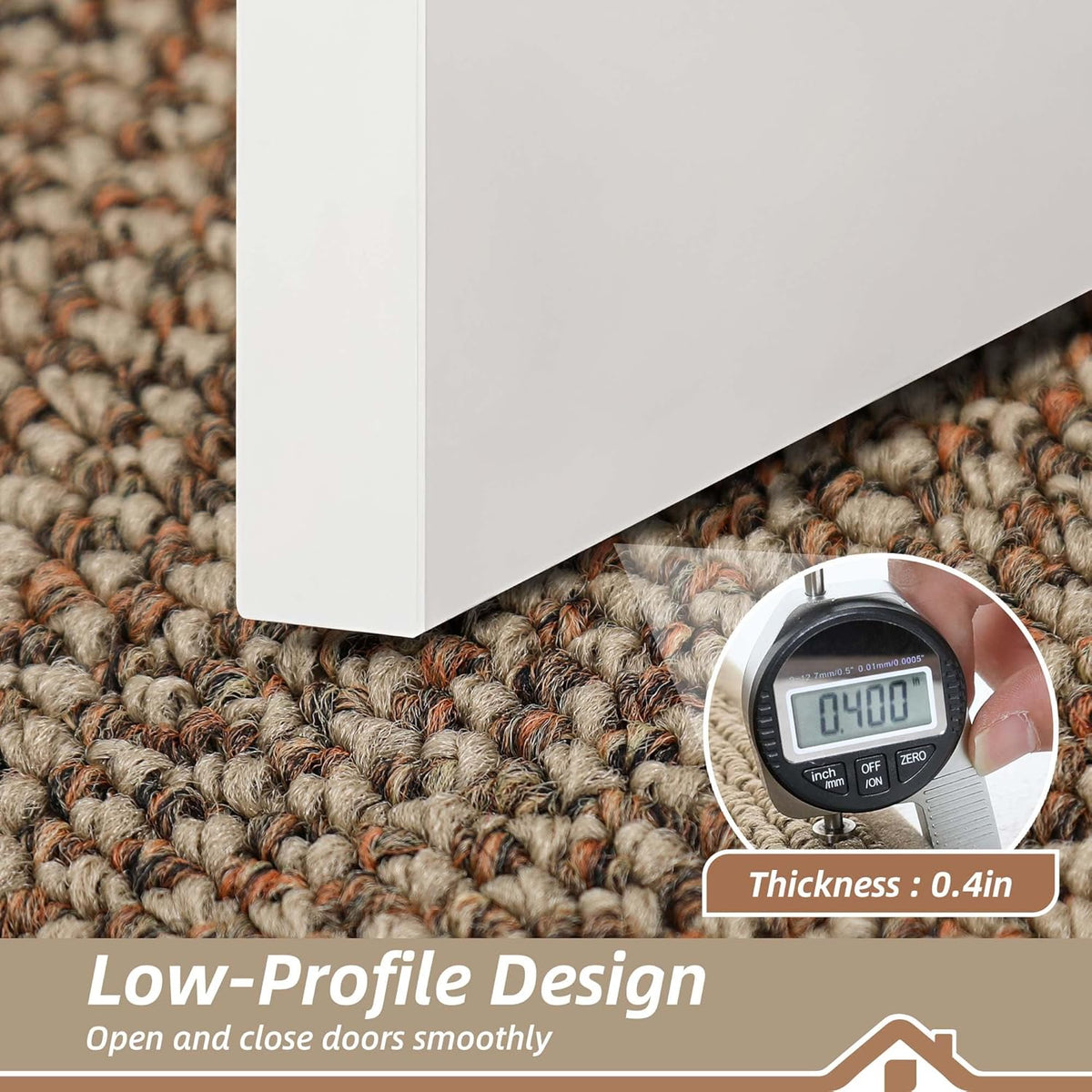 BEQHAUSE Indoor Door Mat 32" x 48", Dirt Trapper Door Mats Non-Slip Entryway Rugs Washable, Resist Dirt Absorbent Welcome Mat, Low Profile Floor Mats for Front Back Door and Entryway, Taupe