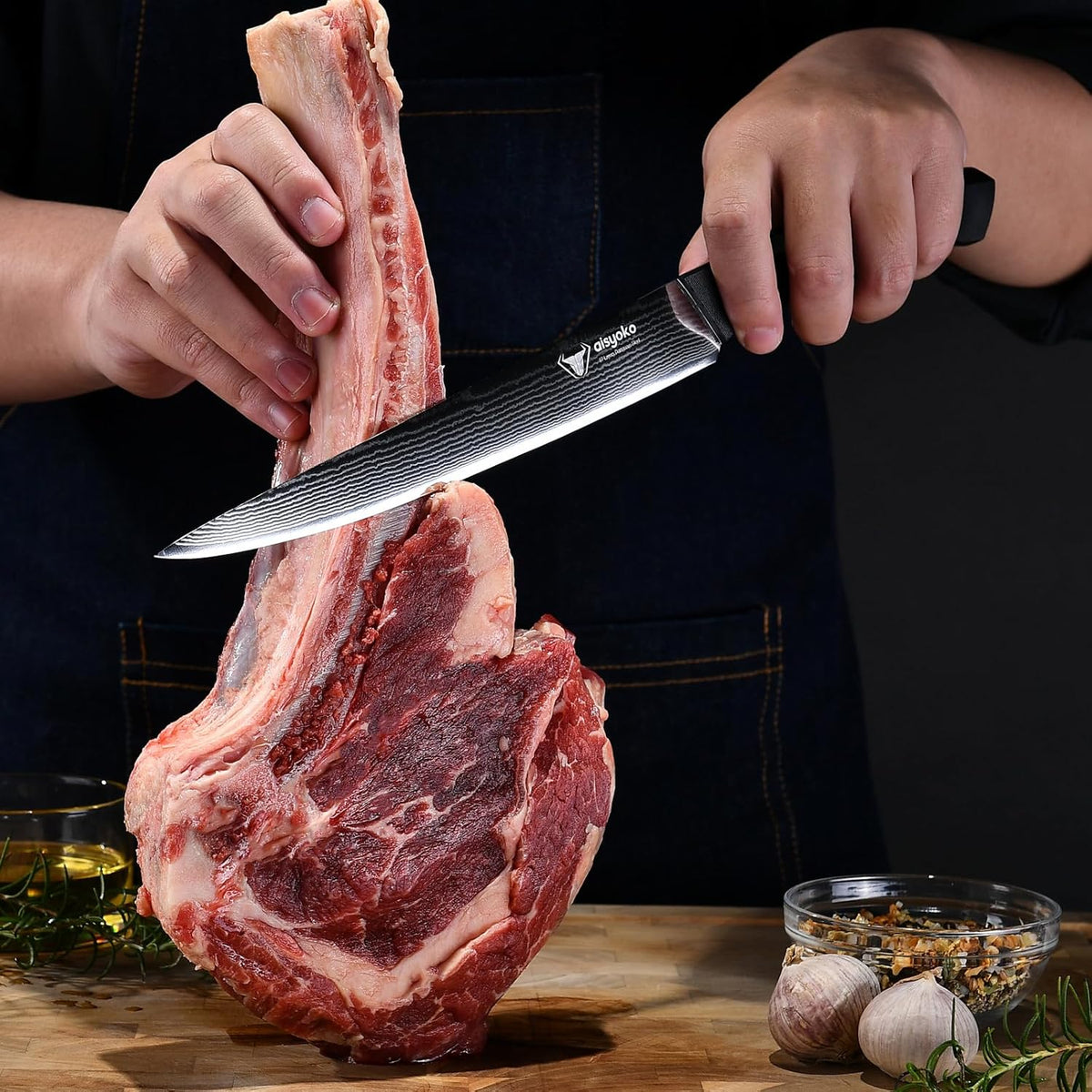 Slicing Knife 9", Long, Thin Blade, Allows for Cleaner Cuts to Preserve Juices and Flavor, Cutluxe Meat Carving Knife – Turkey Carving Knife,All Tang non-slip handle design,Premium Gift Box