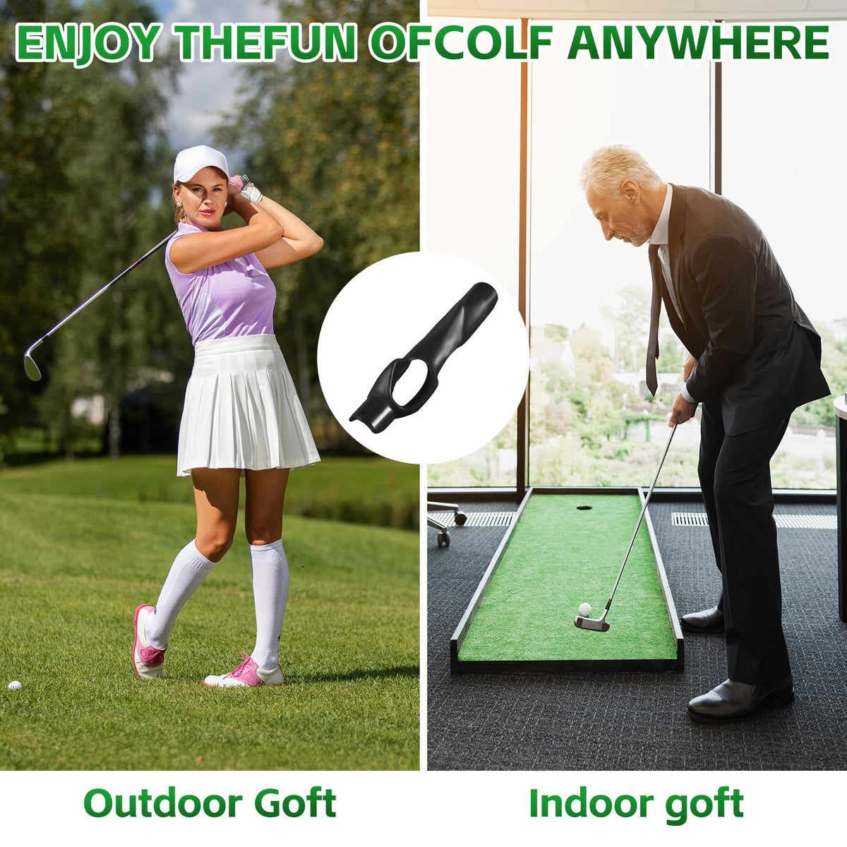 Golf Grip Trainer, Swing Correcting Arm Band Set, Golf Training Aid