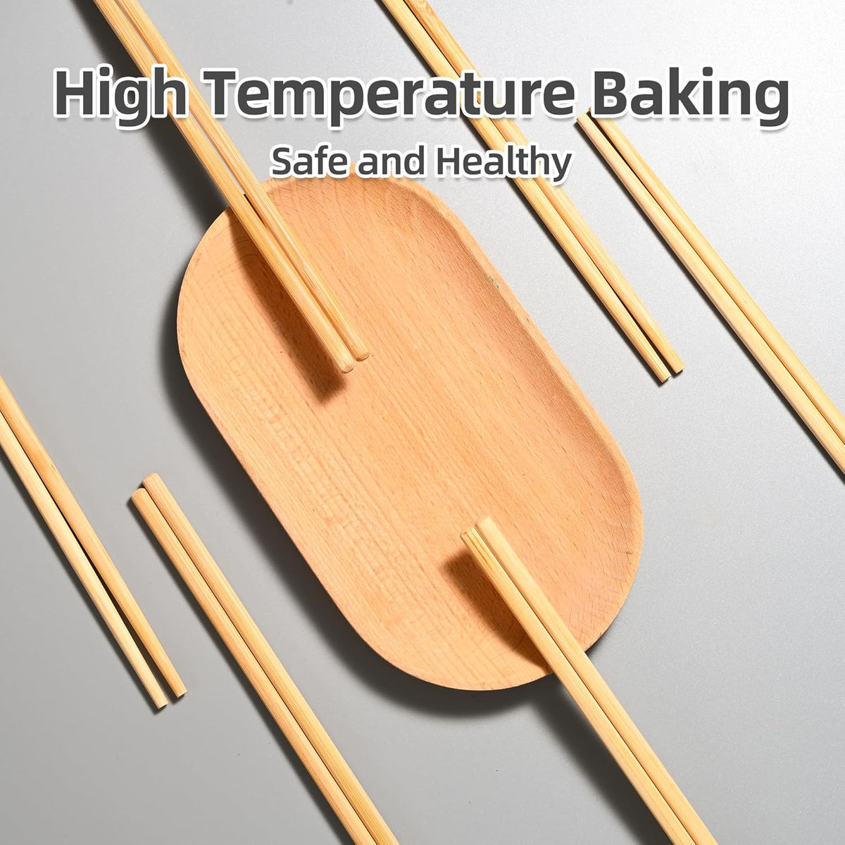 VIWIK 100 Pairs Premium Disposable Chopsticks - Individually Wrapped Natural Bamboo Reusable Chopstick - Japanese Korea Wooden Chop sticks, Portable Individually Wrapped chopsticks, 9 Inch