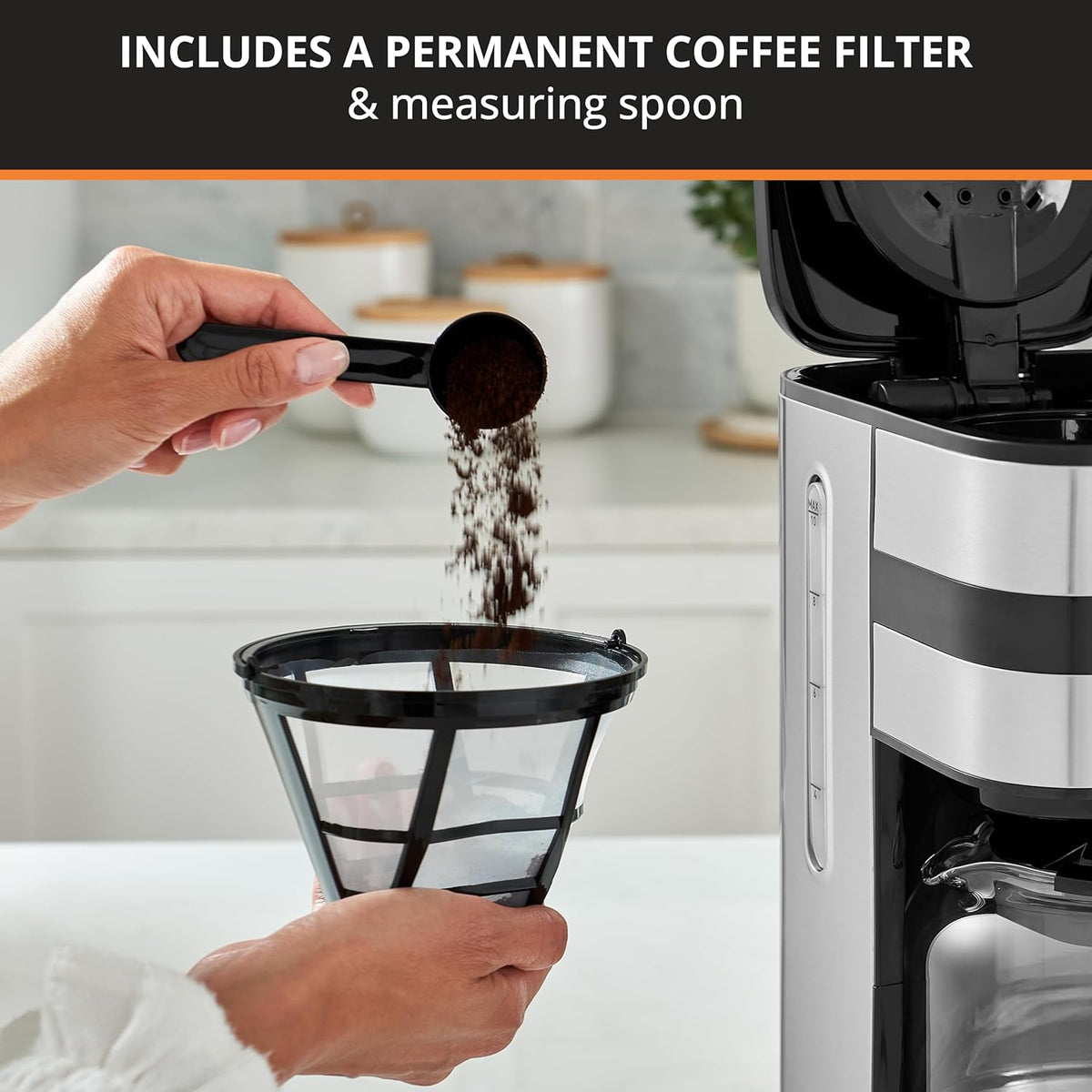 KRUPS Newer Model Drip Coffee Maker, Glass & Digital, Black & Stainless Steel