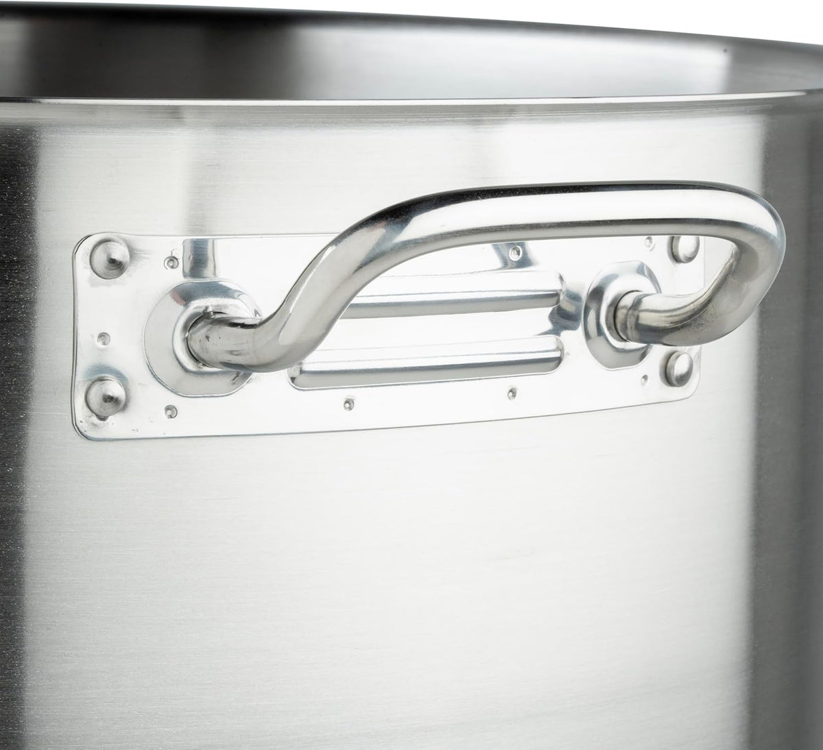 Winware Stainless Steel 80 Quart Stock Pot with Cover, Silver