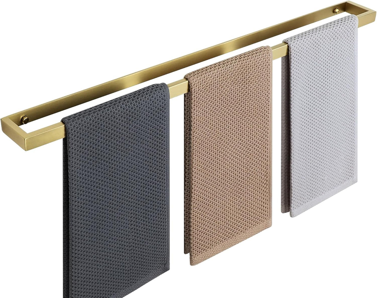 Alise Bath Towel Bar,Towel Holder Towel Rack Towel Hanger for Bathroom Wall Mount,28 Inch SUS304 Stainless Steel Towel Rail,Brushed Gold,GJF070-G