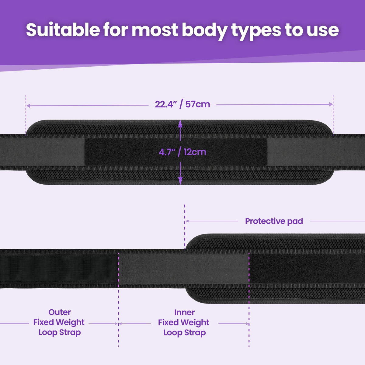 Hip Thrust Belt, Balency Hip Thrust Belt for Dumbbells Heavy