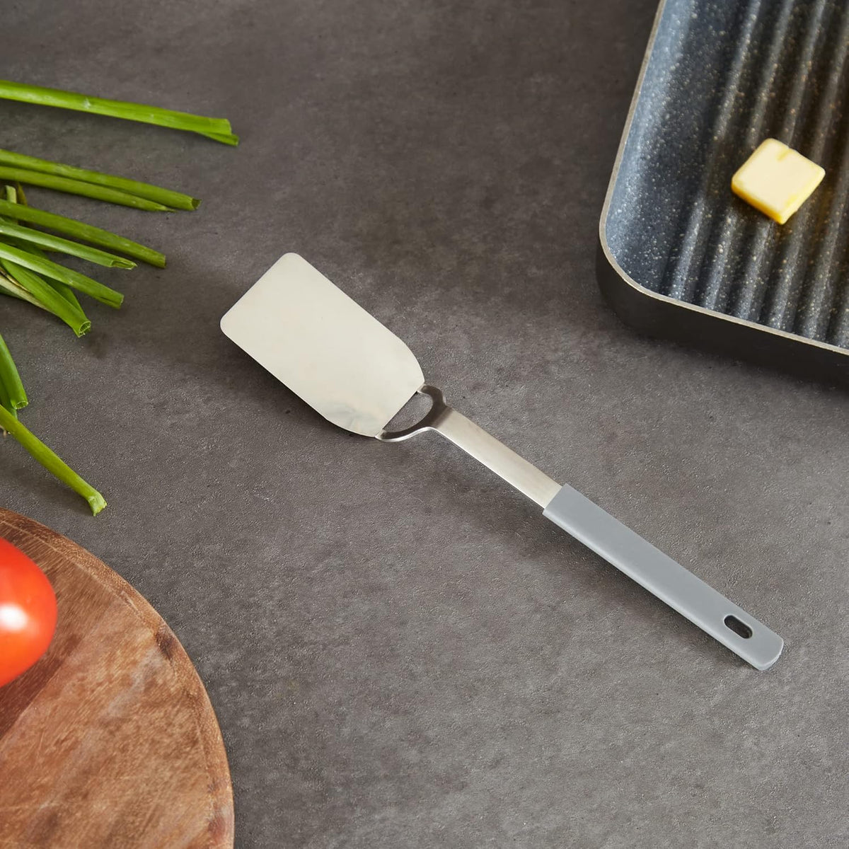 RSVP International Endurance Kitchen Tool Collection Flexible Stainless Steel, Dishwasher Safe, Spatula, Mini