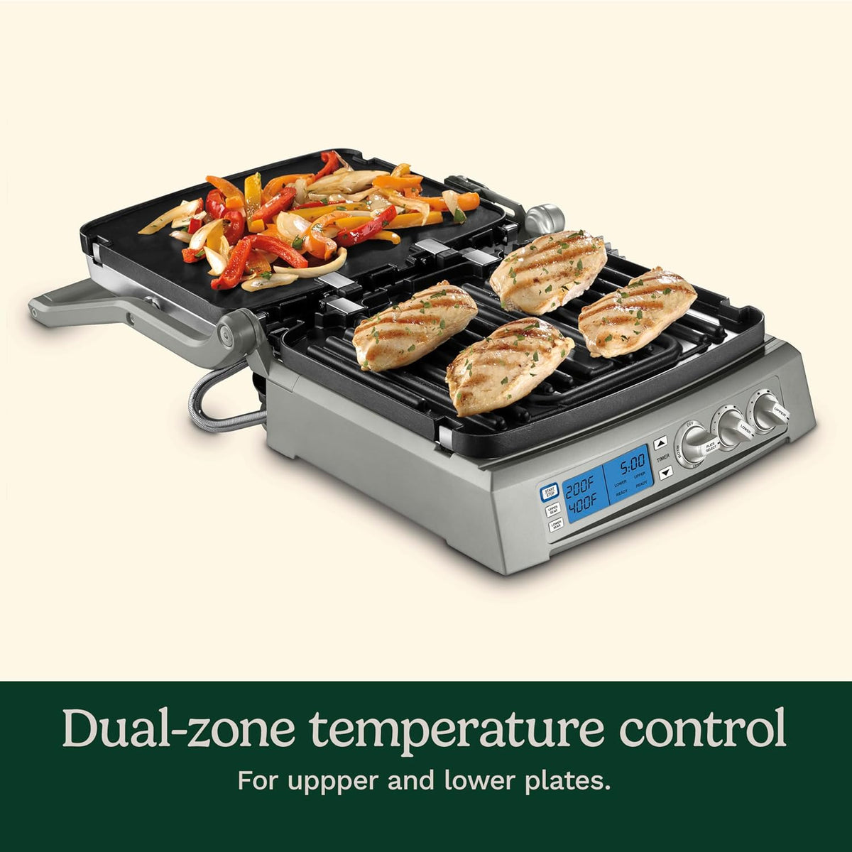 Cuisinart GR-300WSP1 Elite Griddler, Stainless Steel