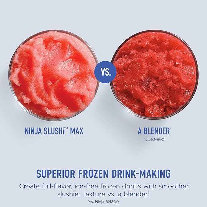 Ninja SLUSHi Max XXL Smart Frozen Drink Maker | Top Performance & Smart Technology, Party-Size 150oz Capacity, No Ice Needed, 6 Programs, Ideal Temp & Texture up to 12 hours | Peach FS605