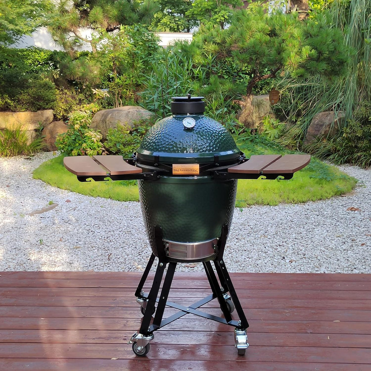 Side Shelves Big Green Egg Accessories, Composite 2 Slat Egg Mates for Large Big Green Egg with Folding Side Shelves Replacement Parts Grill & Smoker Accessories