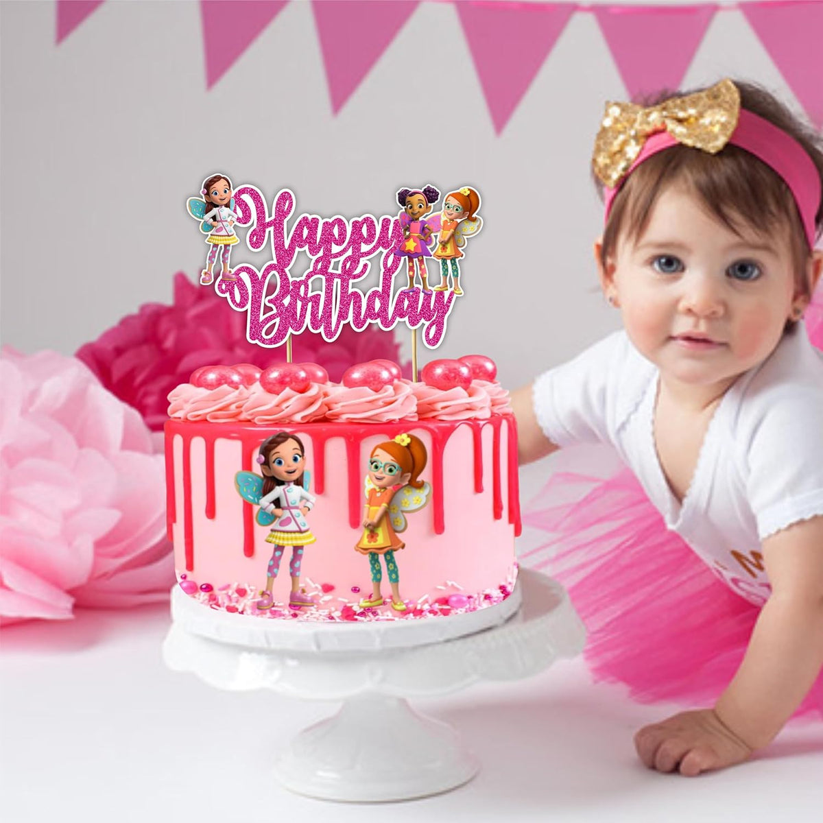 Seyal® Buterbean Cafe Happy Birthday Cake Topper