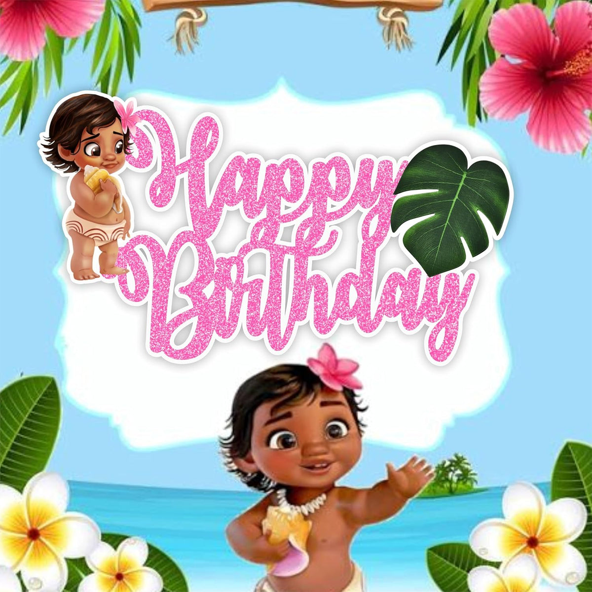 Seyal® Bby Mna Happy Birthday Topper
