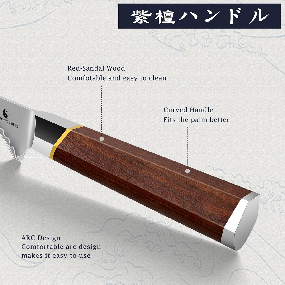 Fillet Knife 7 Inch, Japanese Super Steel Boning Knife for Meat Chicken Cutting, Razor Sharp Fish Fillet Knives with Ergonomic Red Sandalawooden Handle