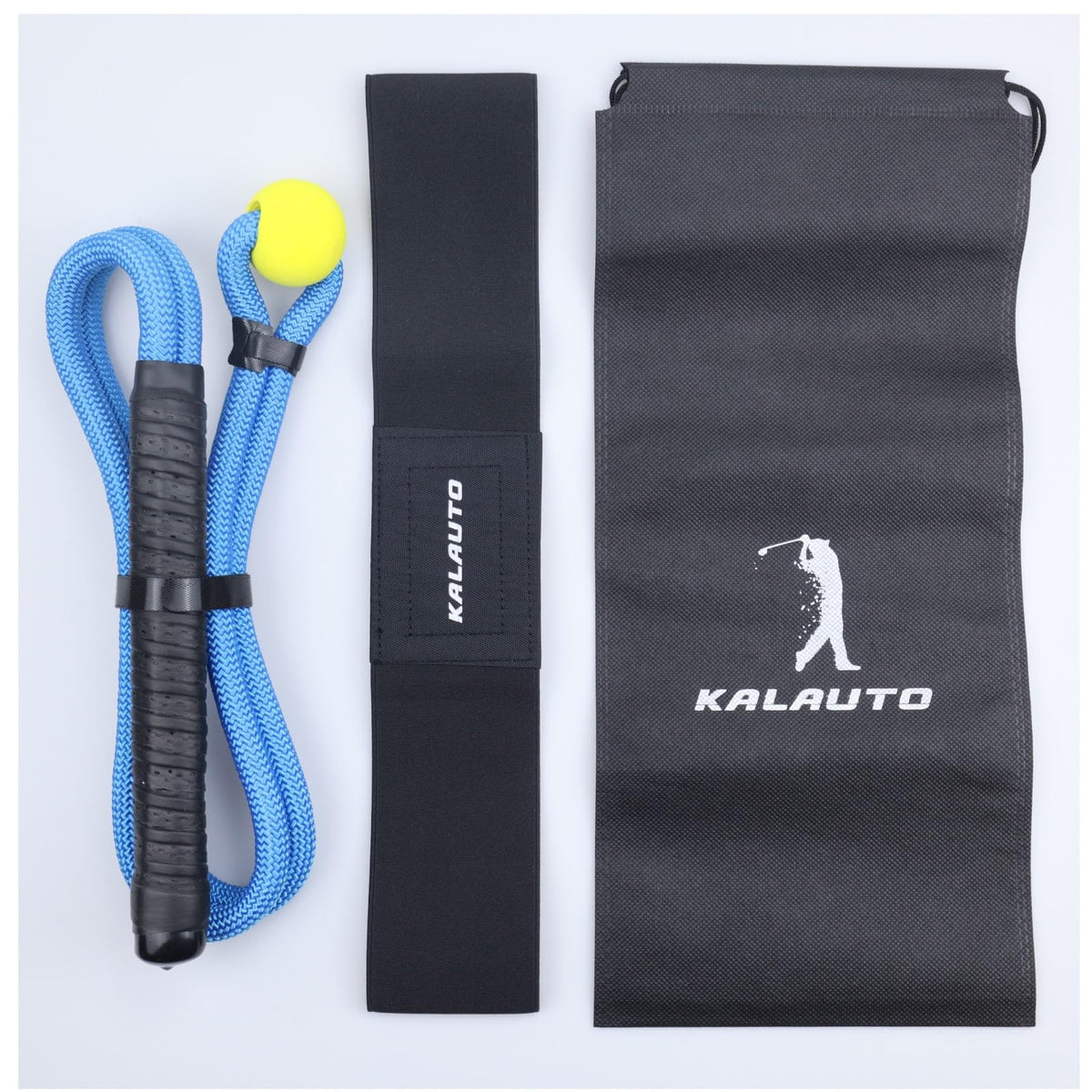 KALAUTO Golf Rope Swing Trainer Set-Golf Swing Training Aid,Improved Golfers Swing and Master Tempo,Golf Gifts for Men Golfers,Included Swing Correcting Arm Band&Rope Trainer with Weighted Ball(Blue)