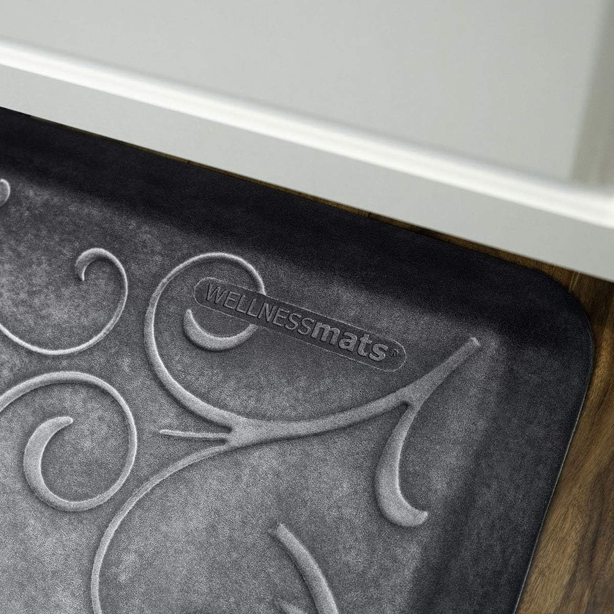WellnessMats Bella Collection Anti-Fatigue Floor Mat, Polyurethane – Ergonomic Support Pad for Home, Kitchen, Garage, Office Standing Desk – Water Resistant - Made in USA